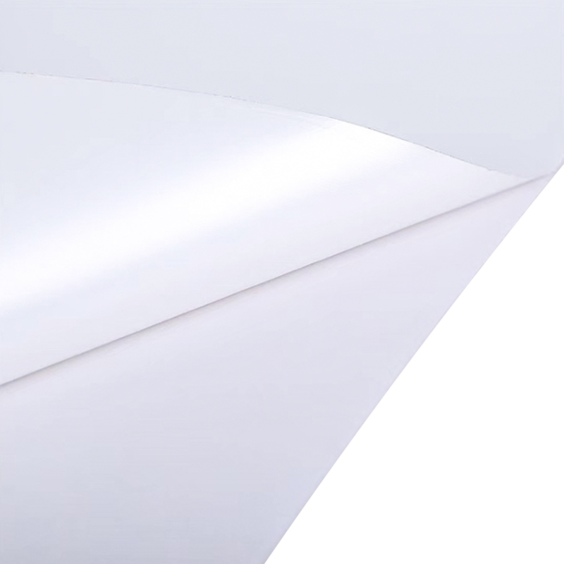 Resist High And Low Temperature 50um Bright White PET Film With UV Adhesive 