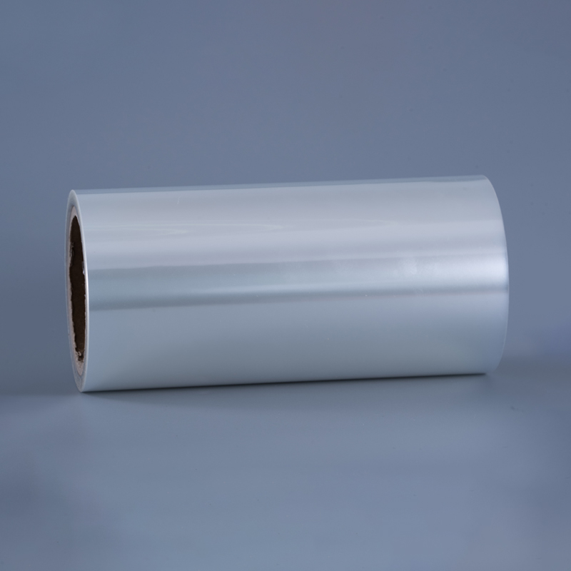 50mic transparent PP / solvent adhesive /60g white glassine liner 