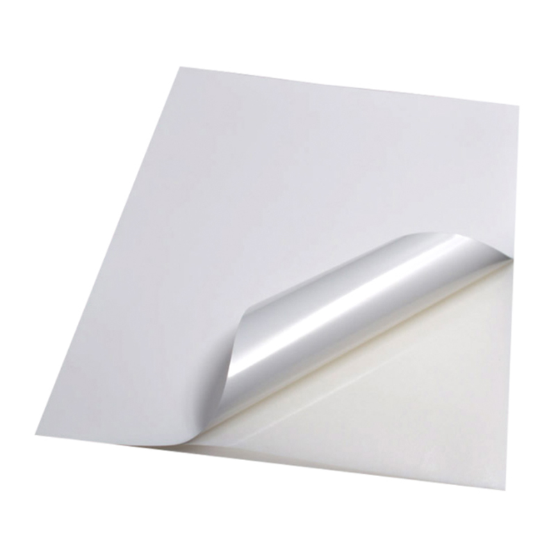 80um UV resist white PVC vinyl film /High-Tack Permanent Solvent Adhesive/100g silicon coated liner 