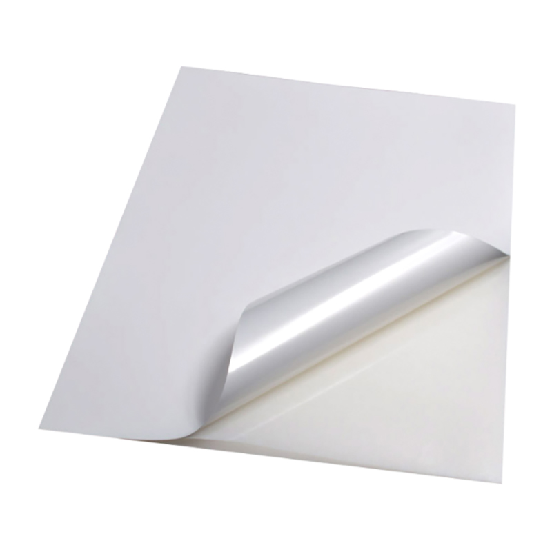 90um bright white PP inkjet print  / solvent adhesive /80g glassine liner 