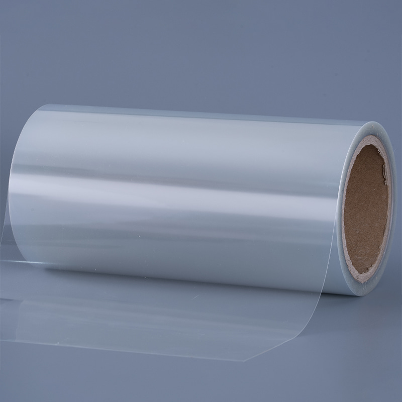 50um transparent PP  /solvent adhesive / 60g white glassine liner