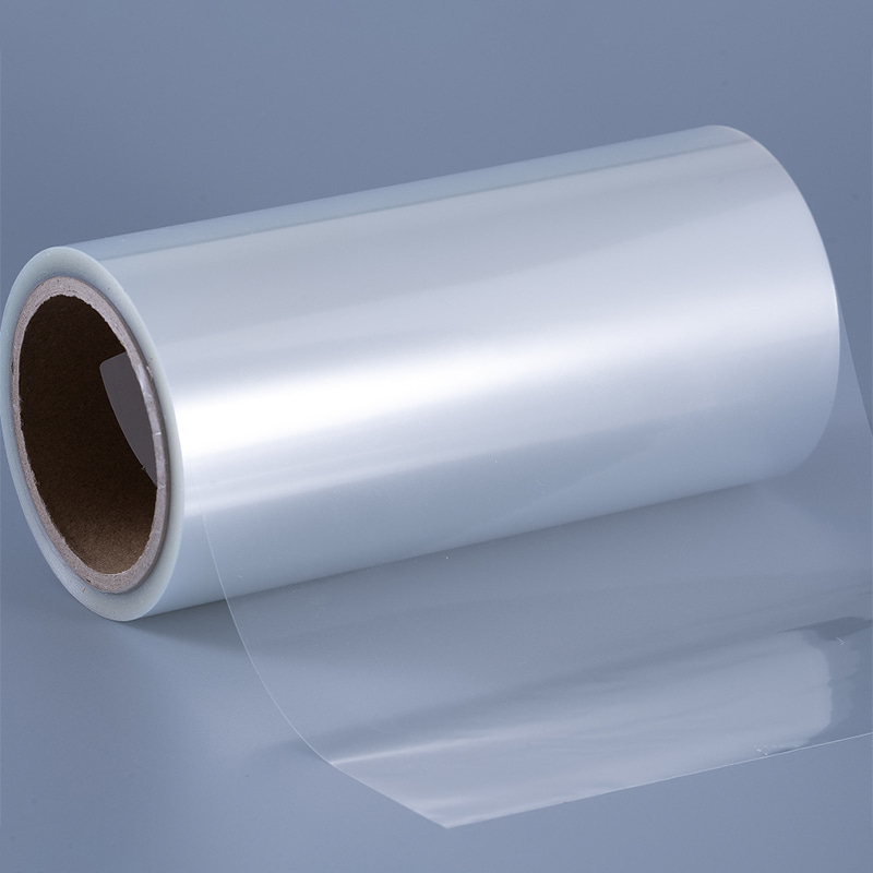 50um transparent PP  /solvent adhesive / 60g white glassine liner